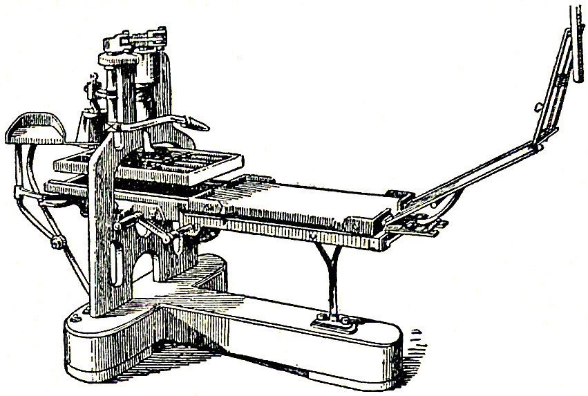 The Stanhope iron press.